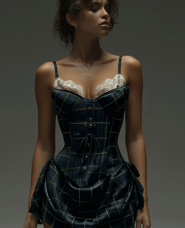 Emerald Noir Corset Dress