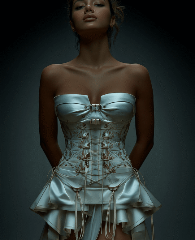 Ivory Corset Mini Dress