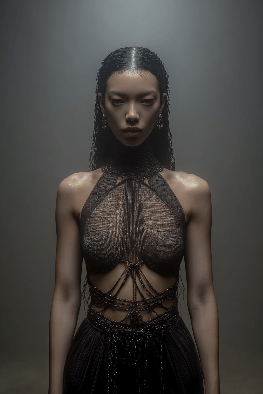 Nocturna Mesh Gown - Image 2