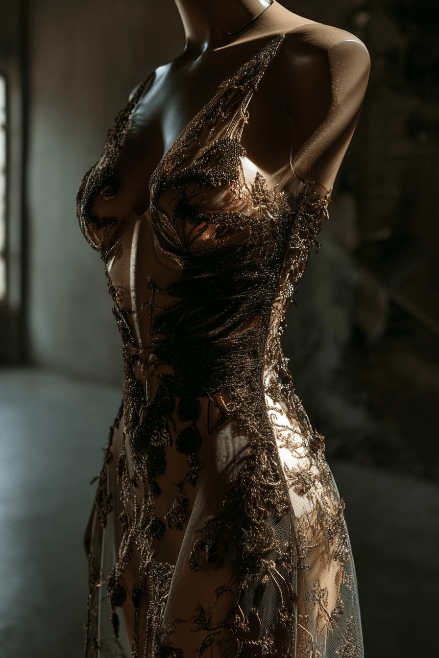 Celestial Embroidery Gown - Image 3