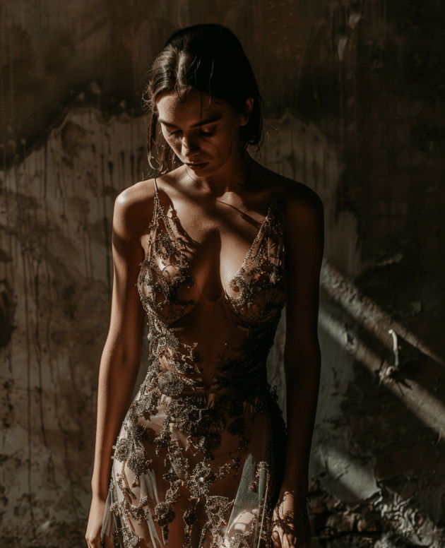 Celestial Embroidery Gown