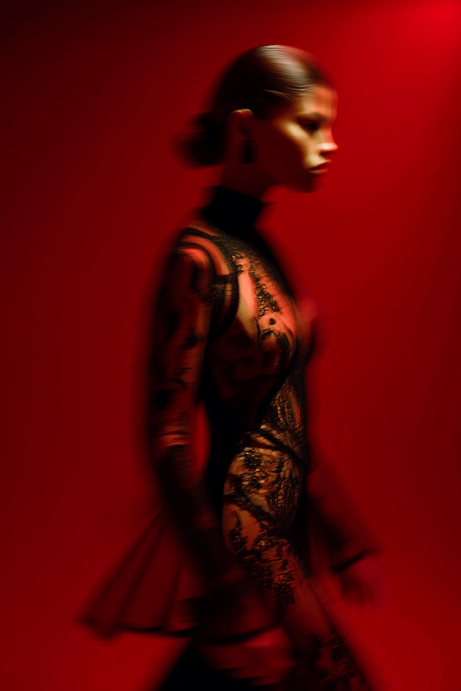 Midnight Lace Dress - Image 2