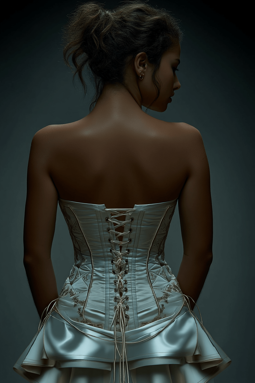 Ivory Corset Mini Dress - Image 2